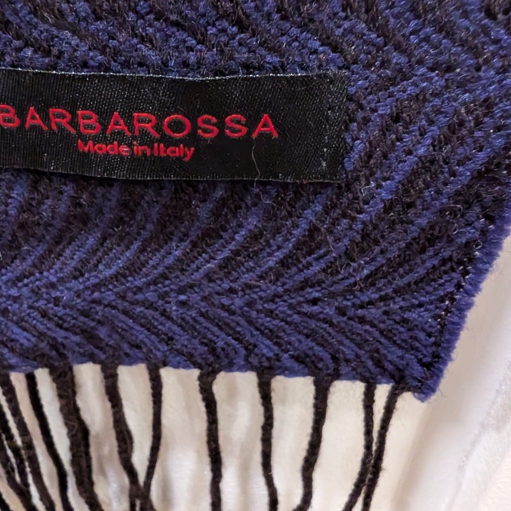 Men's Barbarossa wool scarf, 12"x68".